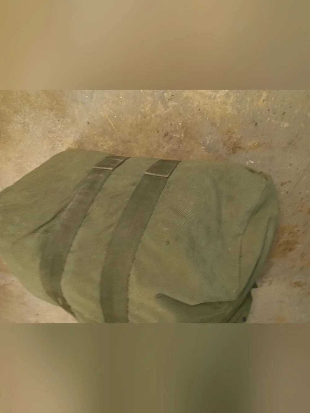 Military Canvas Army Green Duffle Bag Huge Extra Large